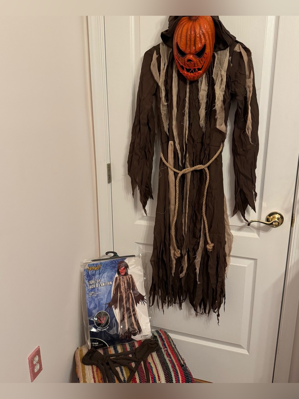 Spirit Light-Up Jack-O-Lantern Costume Size Large